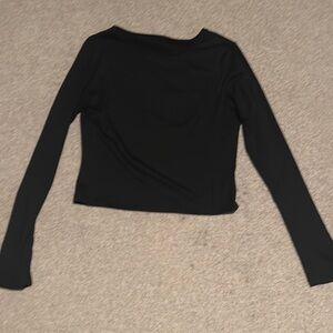Elegant Black Long Sleeve Top
